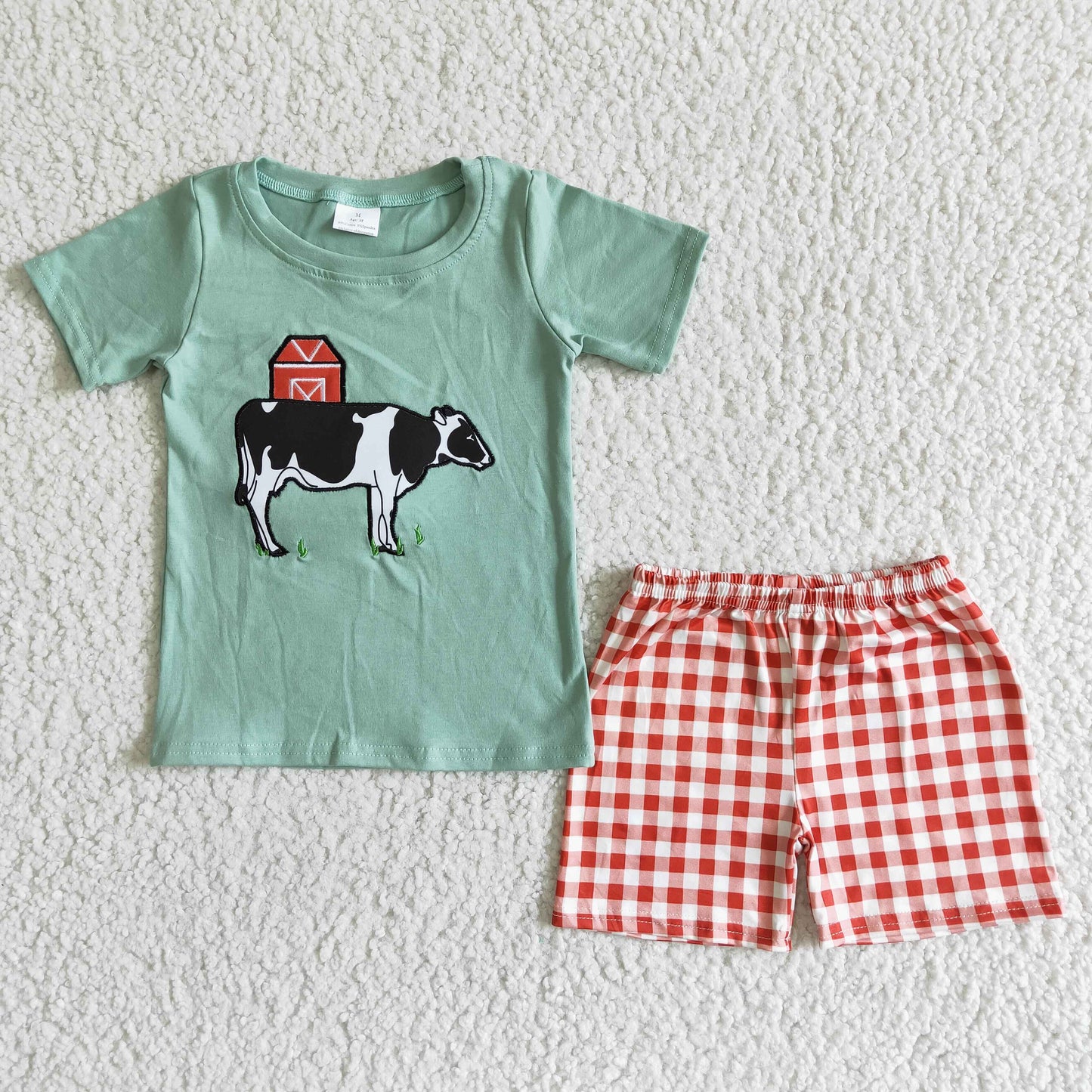 Boys summer embroidery outfits BSSO0001