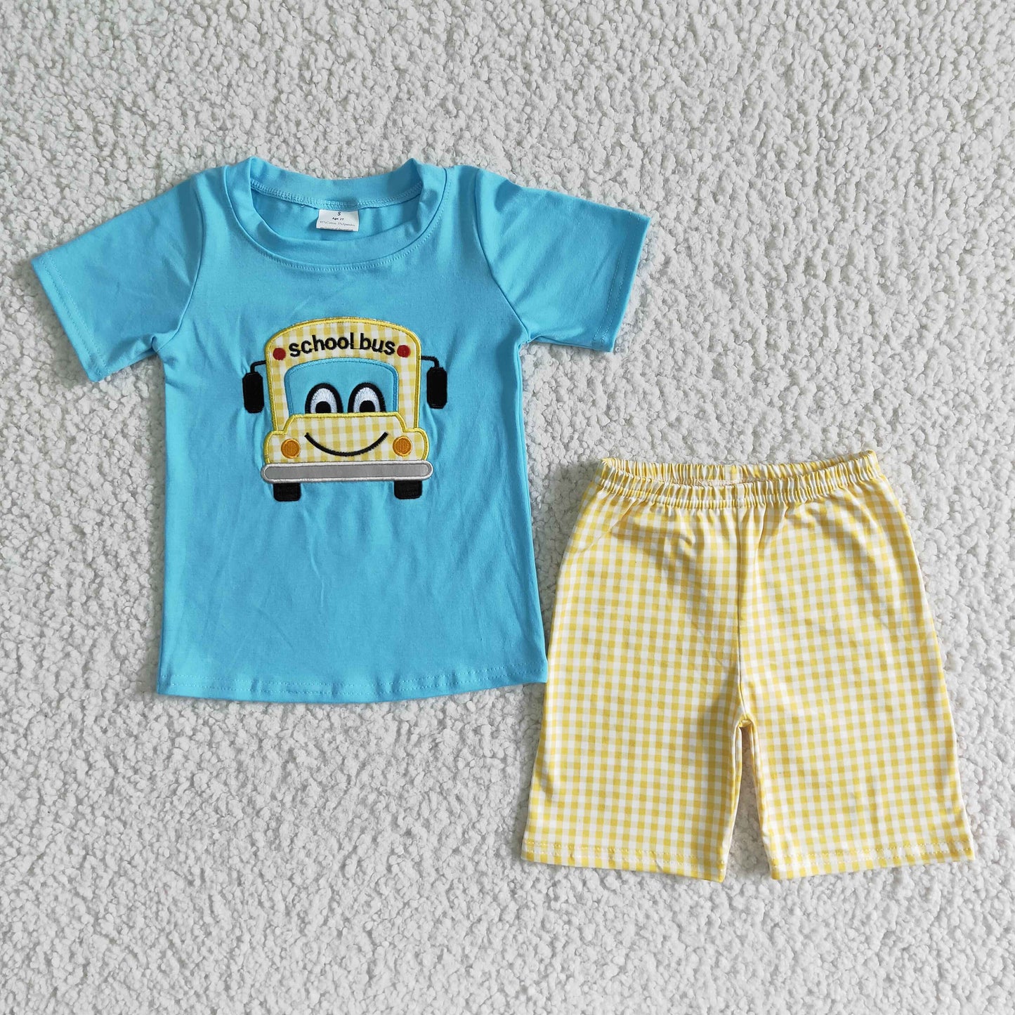 8 Design Embroidery Boys Back to School Summer Outfits Brothers Wear