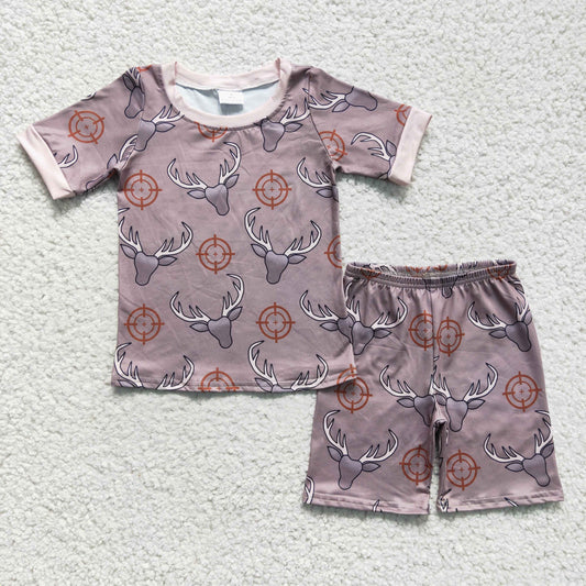(Promotion)Boys summer hunting print pajamas   BSSO0099