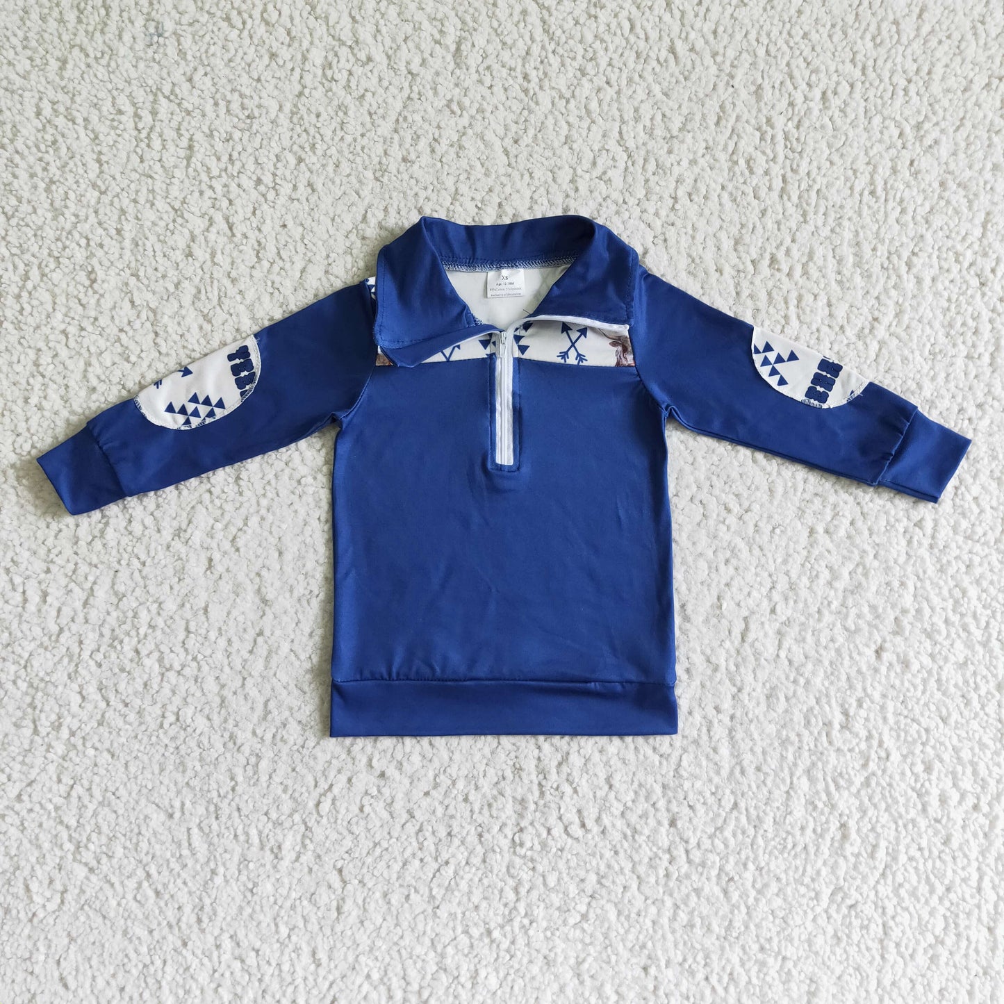 (Promotion)Boys blue pullover BT0018