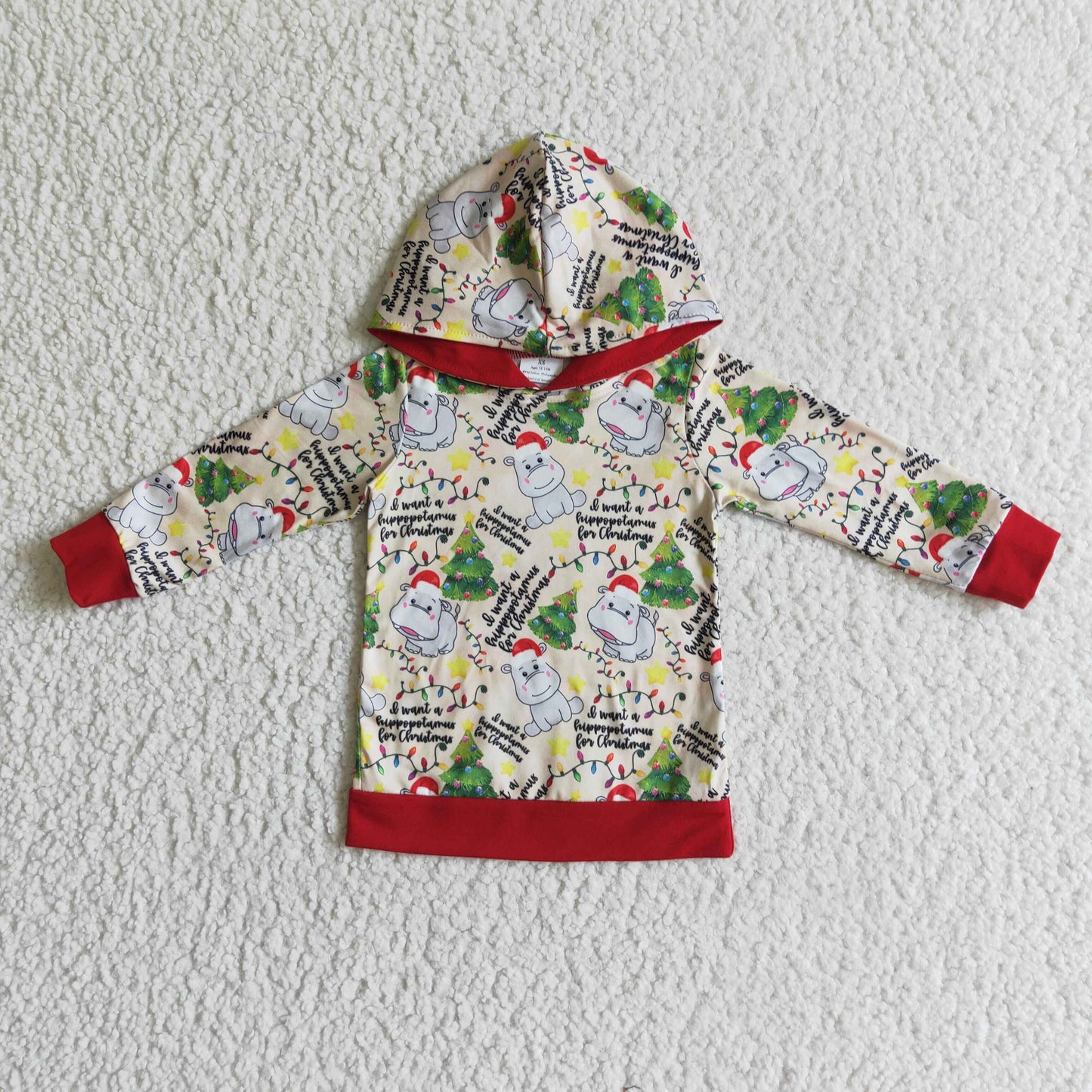 5 Print Christmas Hoodie Top Brothers Wear