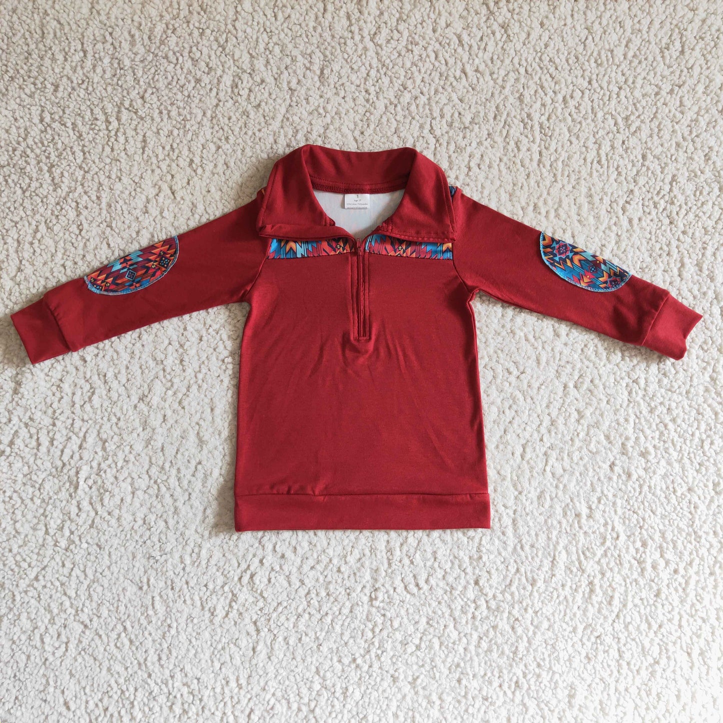 Boys western design pullover BT0080