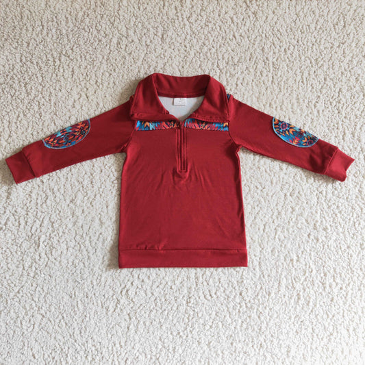 Boys western design pullover      BT0080