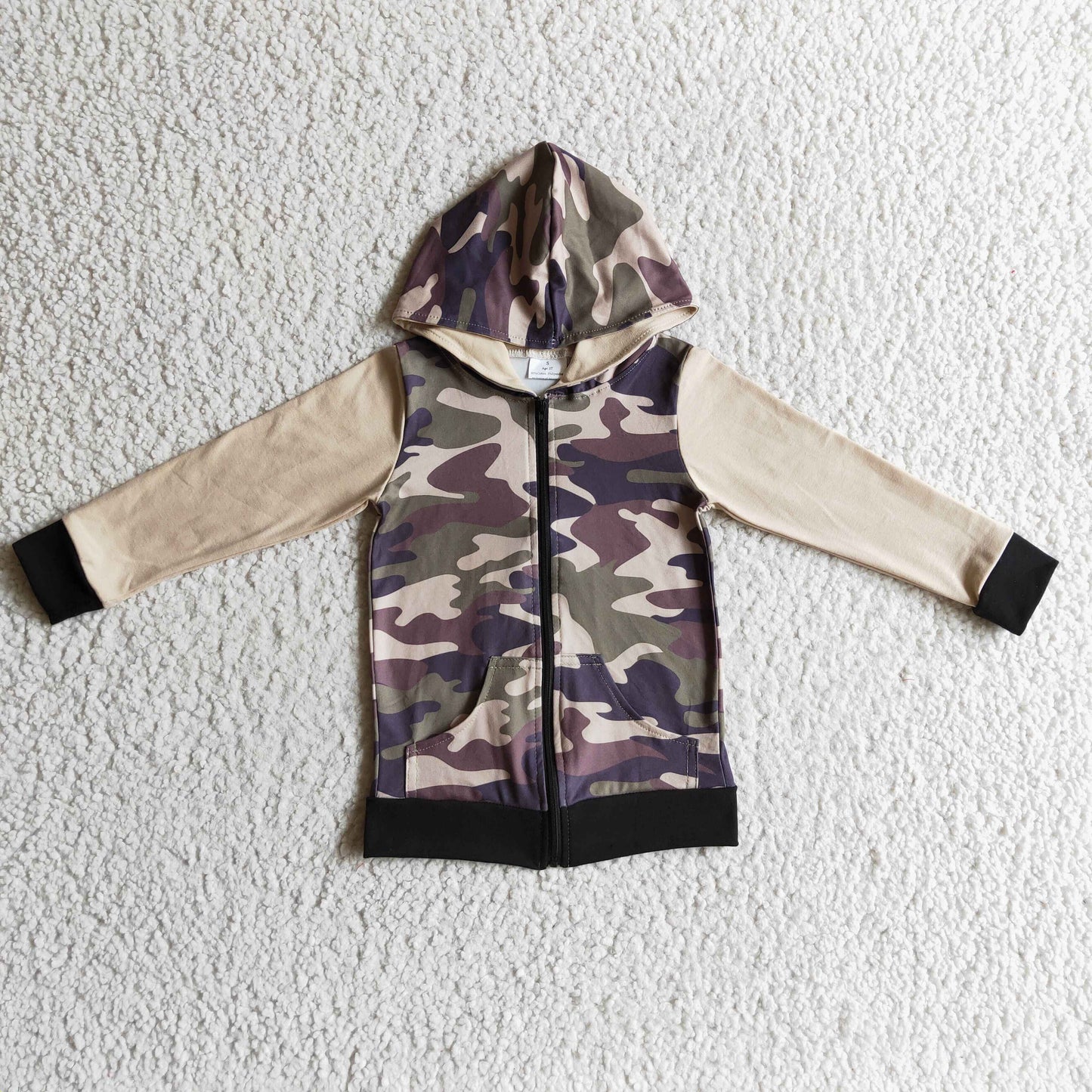 (Promotion)Boys Camo hooded top BT0085
