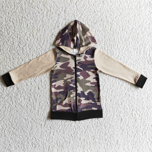 (Promotion)Boys Camo hooded top     BT0085