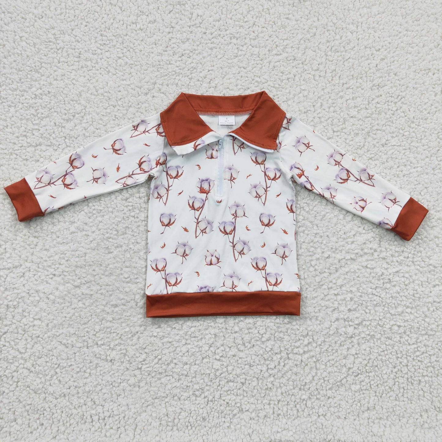 (Promotion)Boys cottom print zipper pullover BT0096