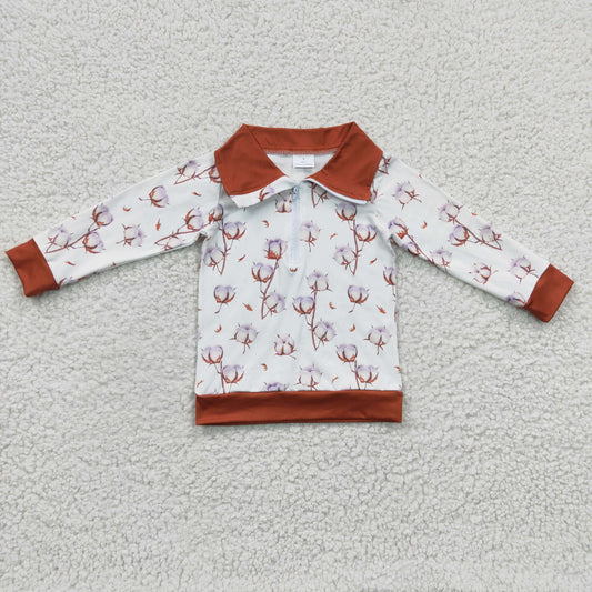 (Promotion)Boys cottom print zipper pullover      BT0096