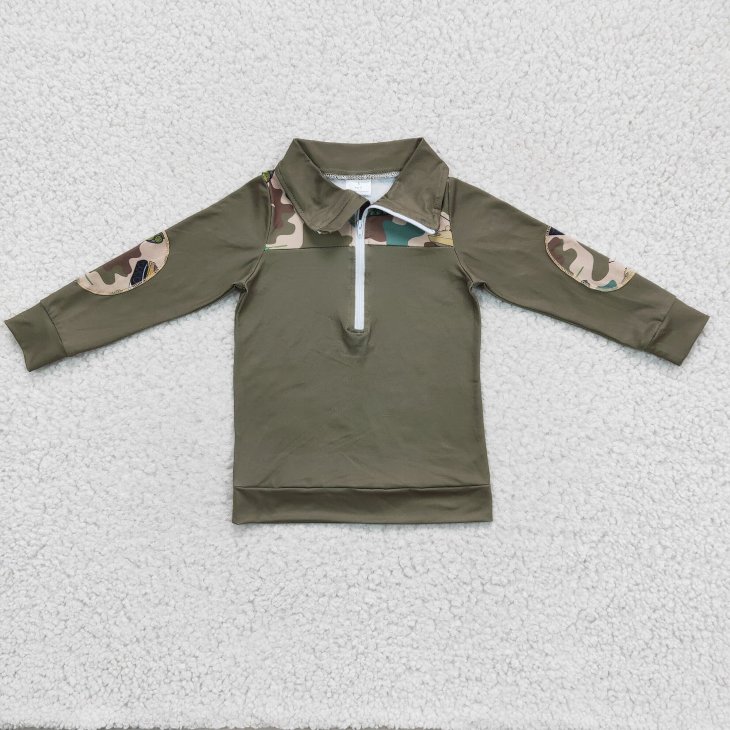 (Promotion)Boys camo tank print pullover top BT0098