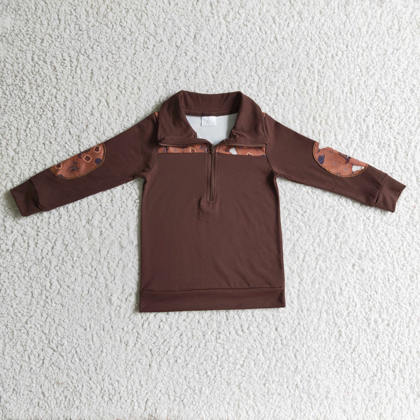 (Promotion)Boys brown pullover top BT0111
