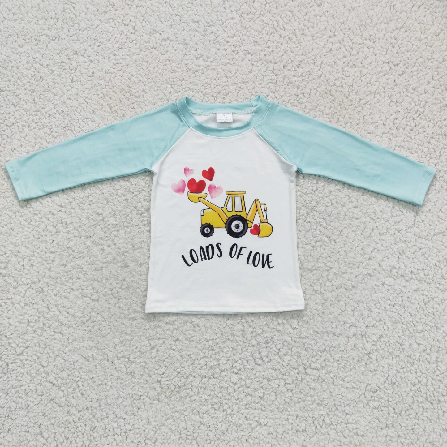 Boys Valentines day truck print top BT0122