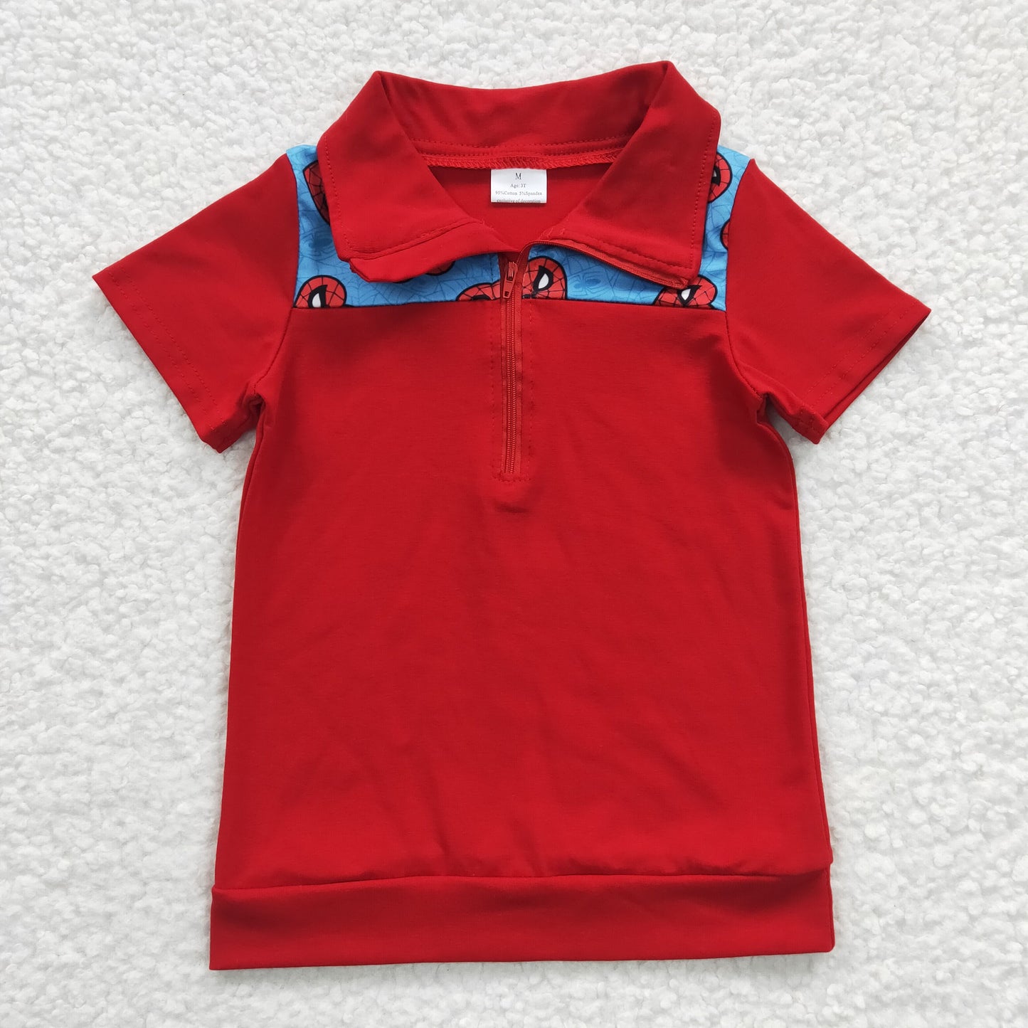 (Promotion)Boys cartoon heart print red color pullover BT0158