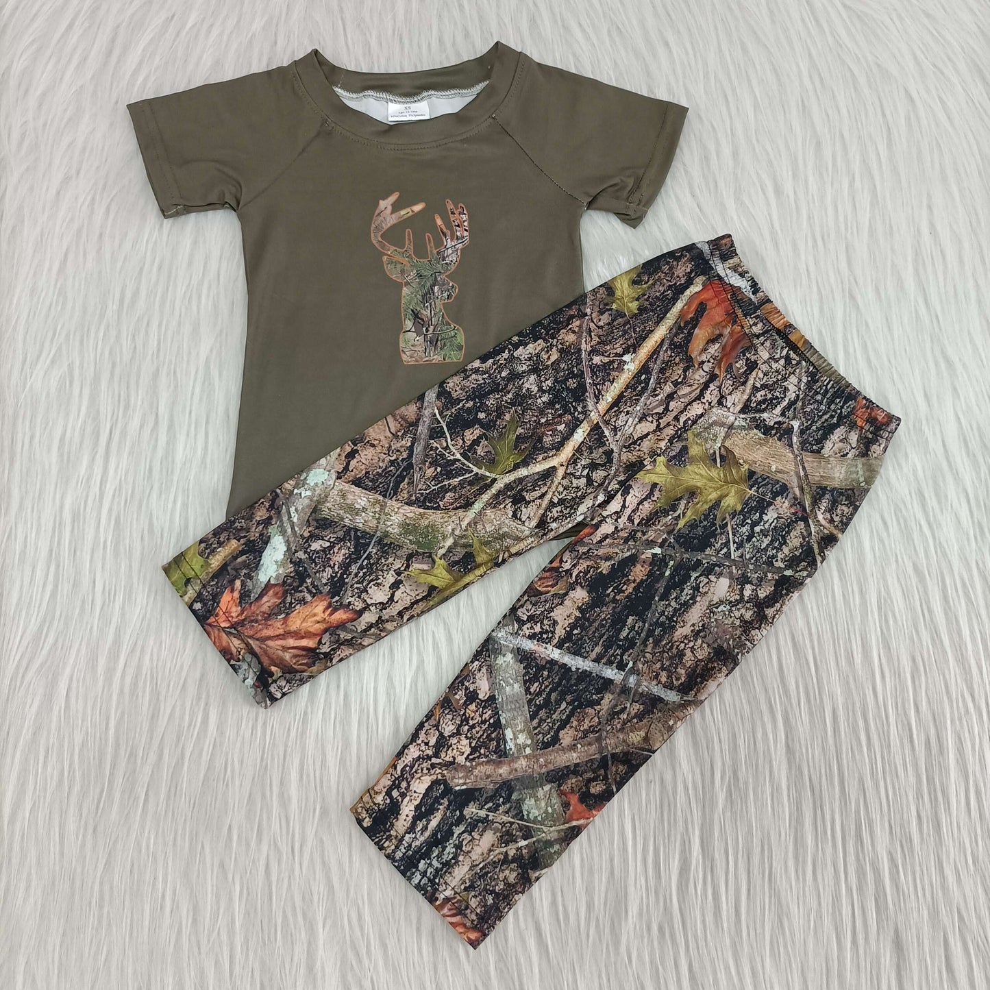 A1-11 Boys short sleeved camo outfits