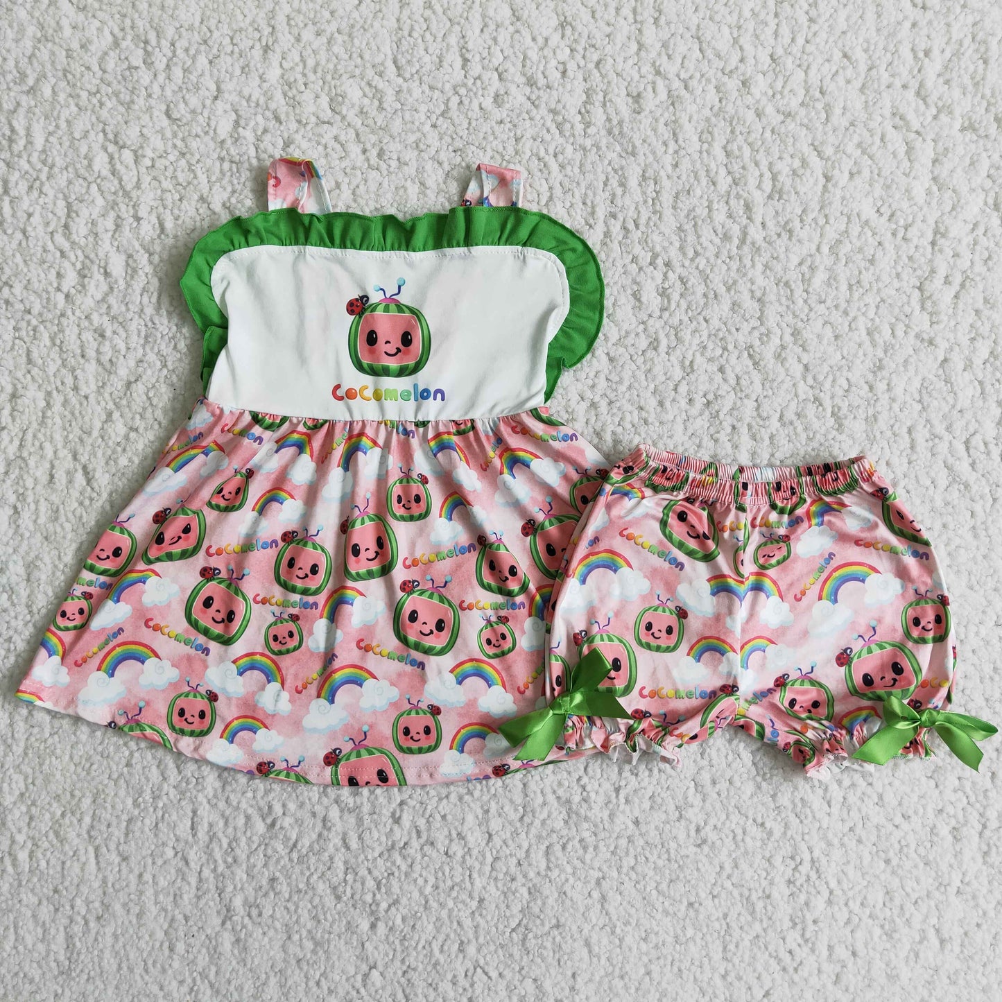 (Promotion)Cartoon Watermelon Girls summer outfits  D10-3