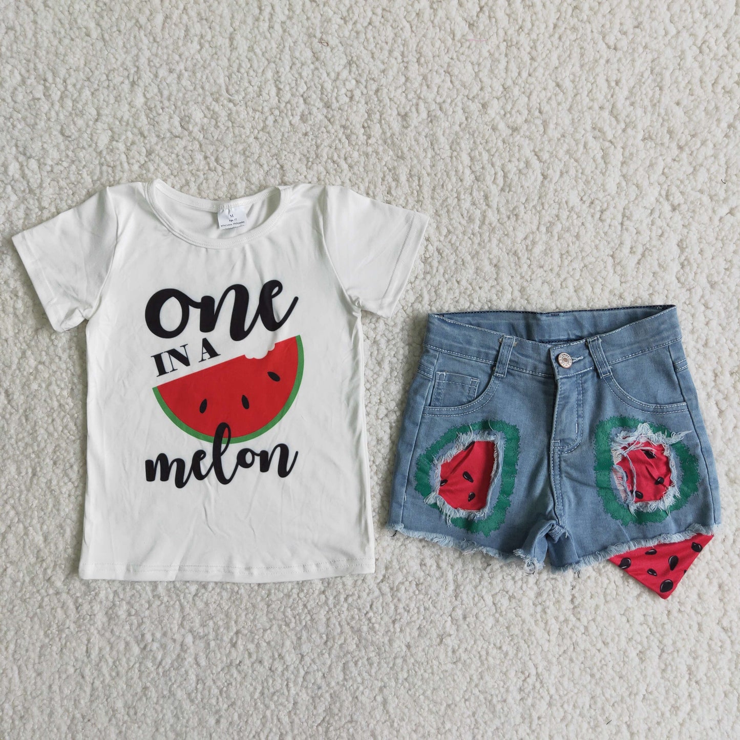 Girls denim shorts summer outfits D13-17