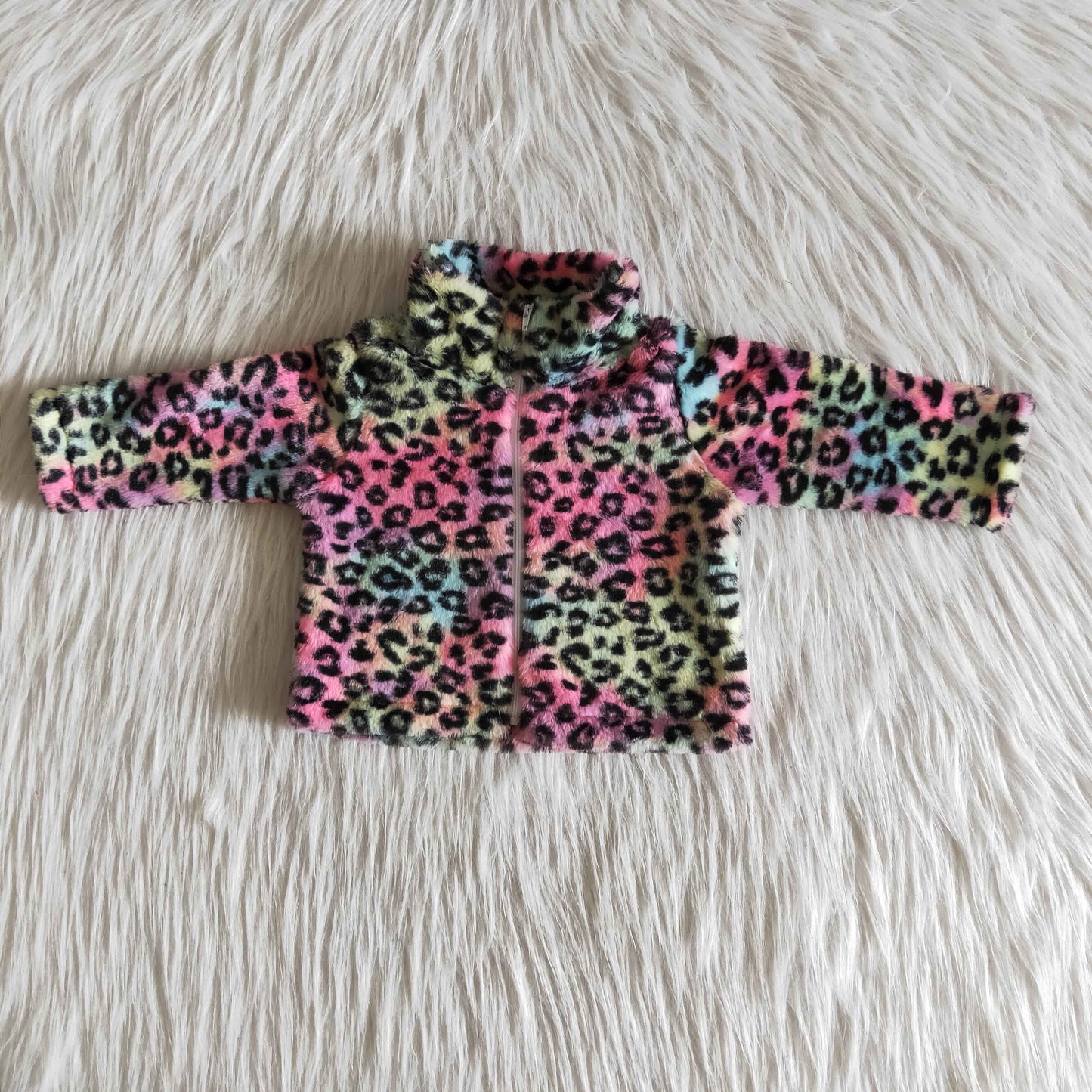 Long sleeve zipper cardigan thick fabric winter pullover top A23-26