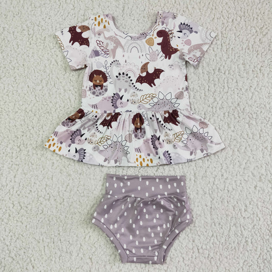 (Promotion) Dino Short sleeve shirt bummie outfits GBO0031