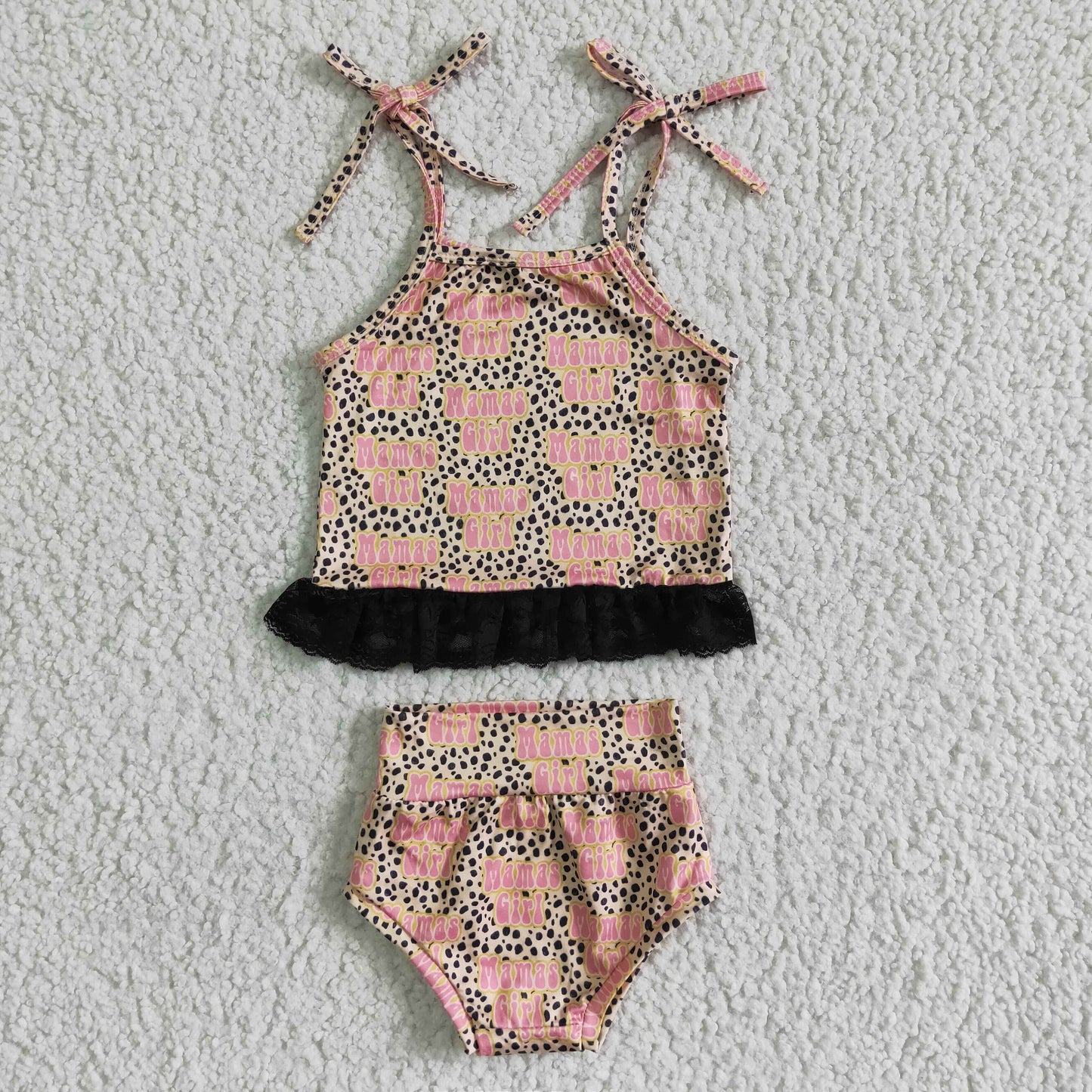 Baby girls summer halter bummie outfits GBO0045