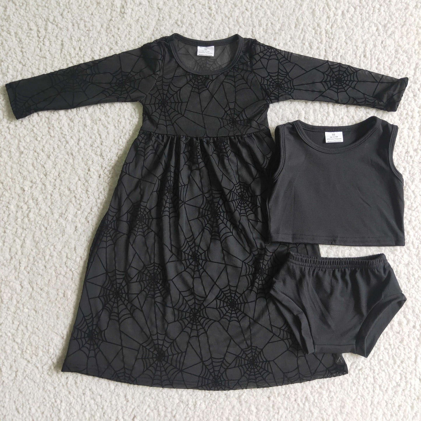Girls Halloween 3 pieces bummie outfits GBO0059
