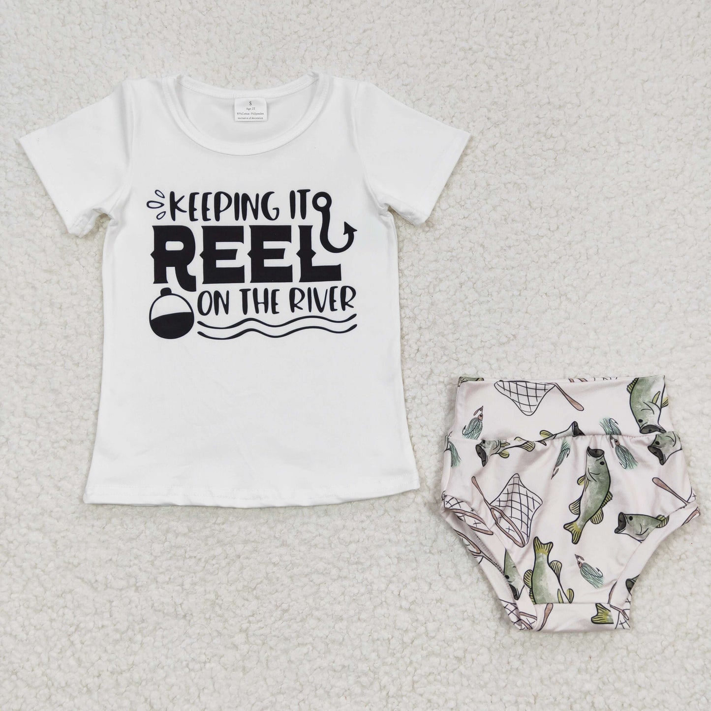 (Promotion)Keeping it REEL on the river print bummie sets GBO0087
