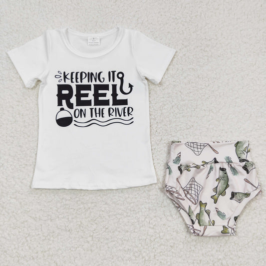 (Promotion)Keeping it REEL on the river print bummie sets GBO0087