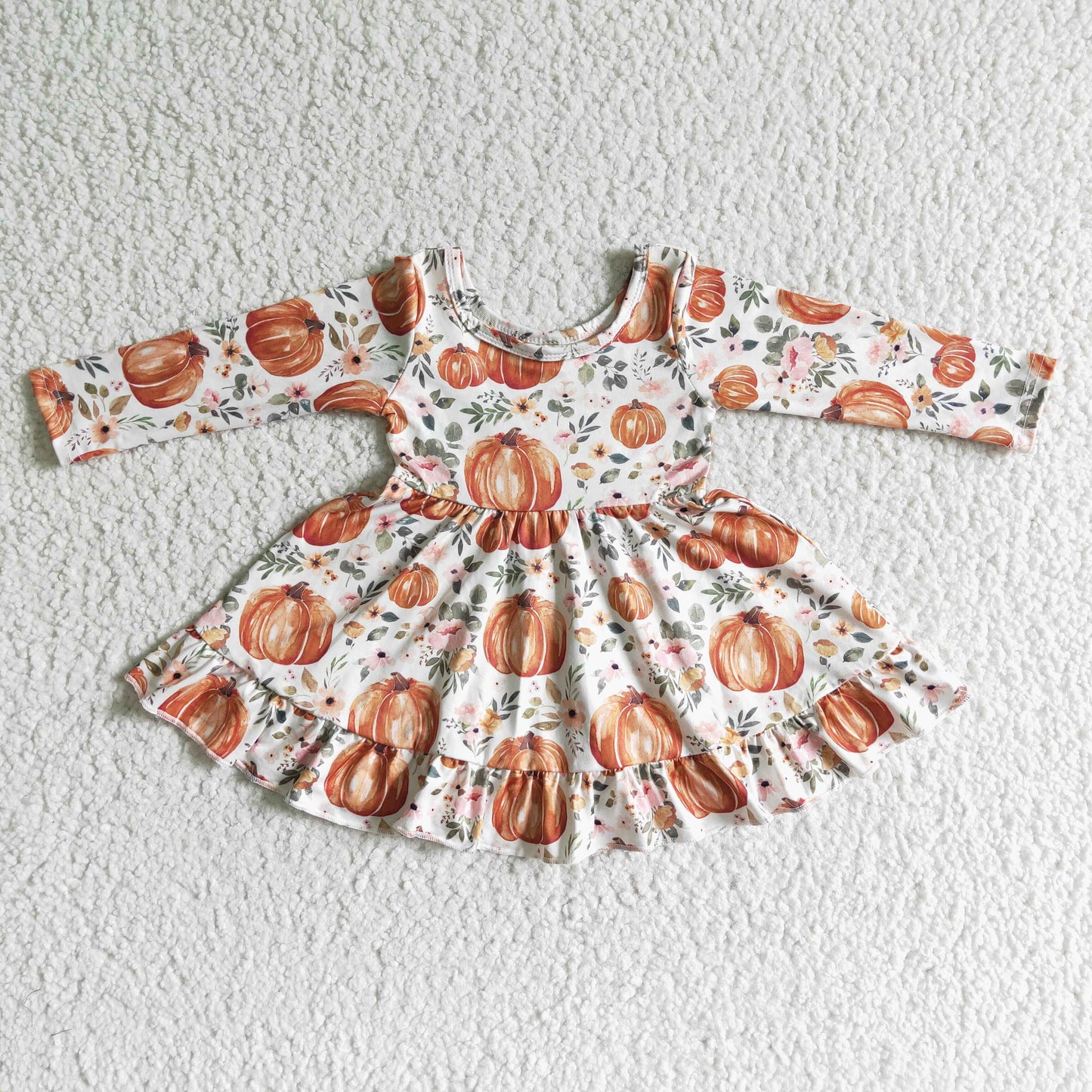 Girls pumpkin dress GLD0004