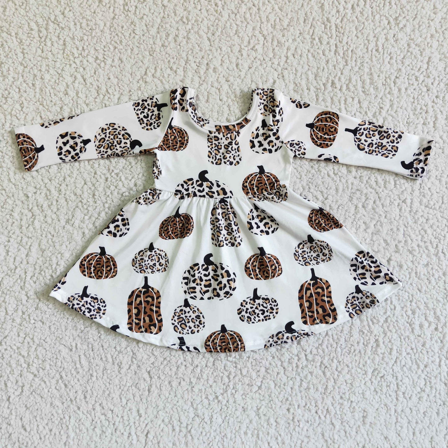 (Promotion)Girls pumpkin dress GLD0012