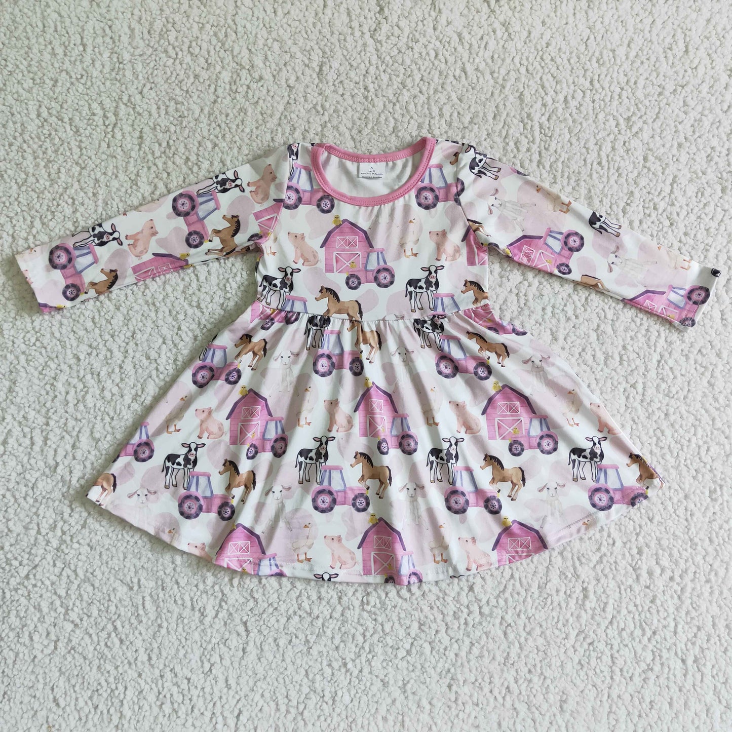 (Promotion)Girls long sleeve dress GLD0030