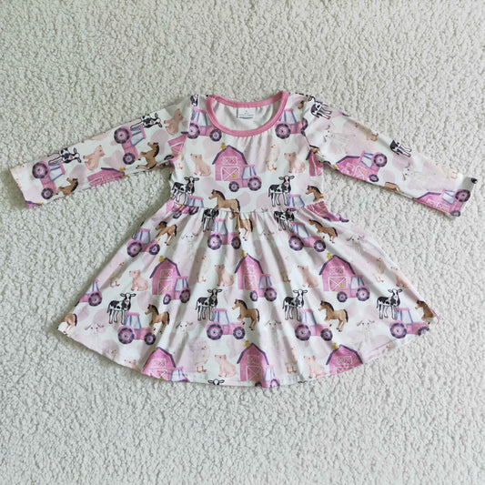 (Promotion)Girls long sleeve dress    GLD0030