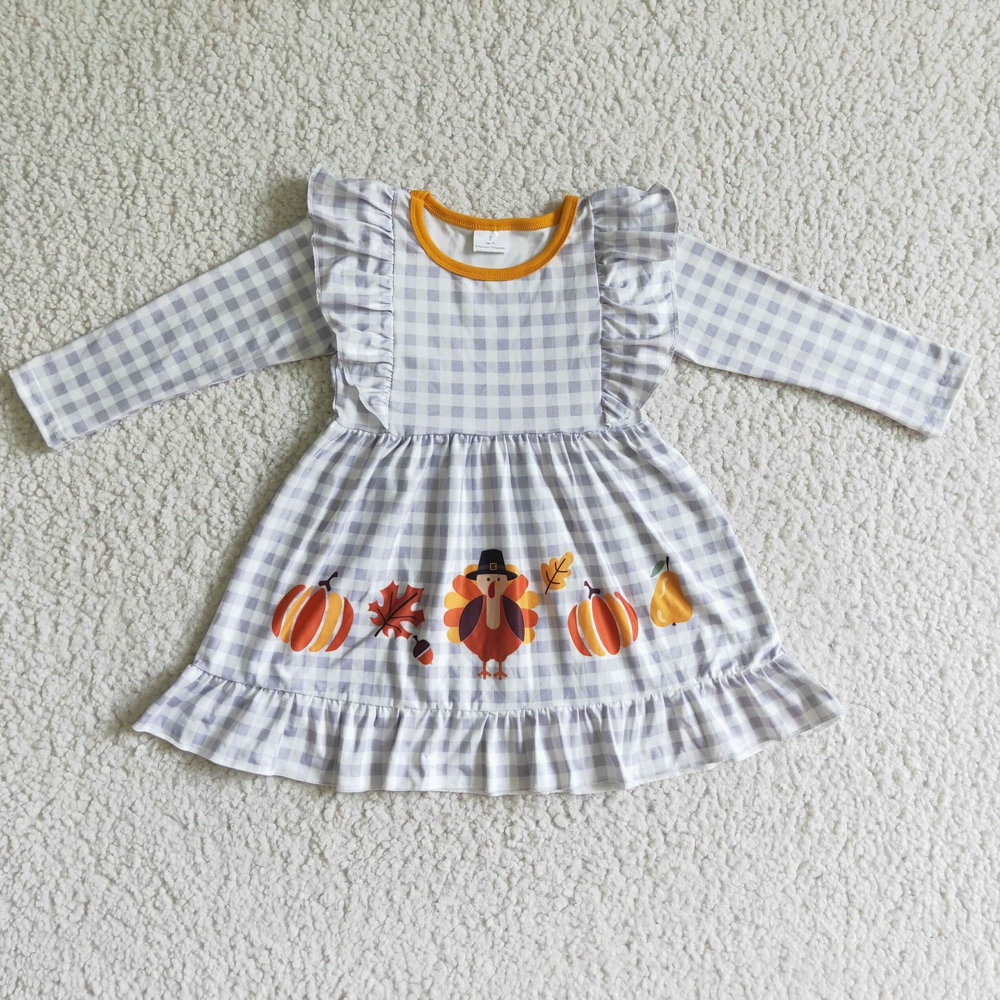 (Promotion)Girls Thanksgiving dress GLD0056