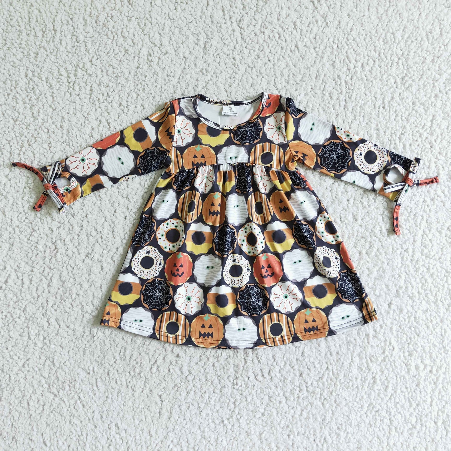 (Promotion)Girls doughnut design Halloween dress GLD0066