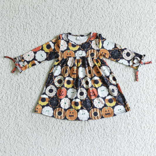 (Promotion)Girls doughnut design Halloween dress   GLD0066