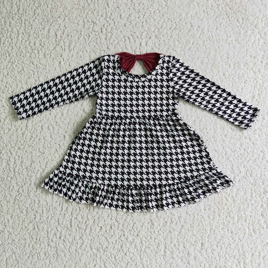 (Promotion) Girls long sleeve knee length dress       GLD0109