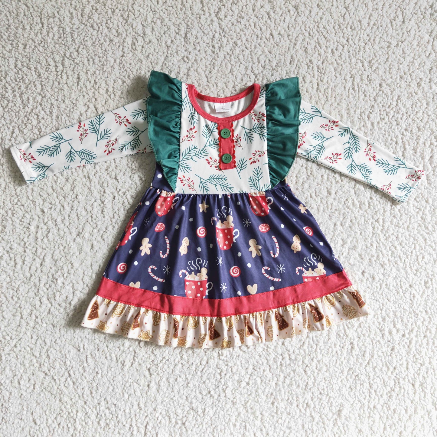 (Promotion)Girls Christmas dress GLD0142