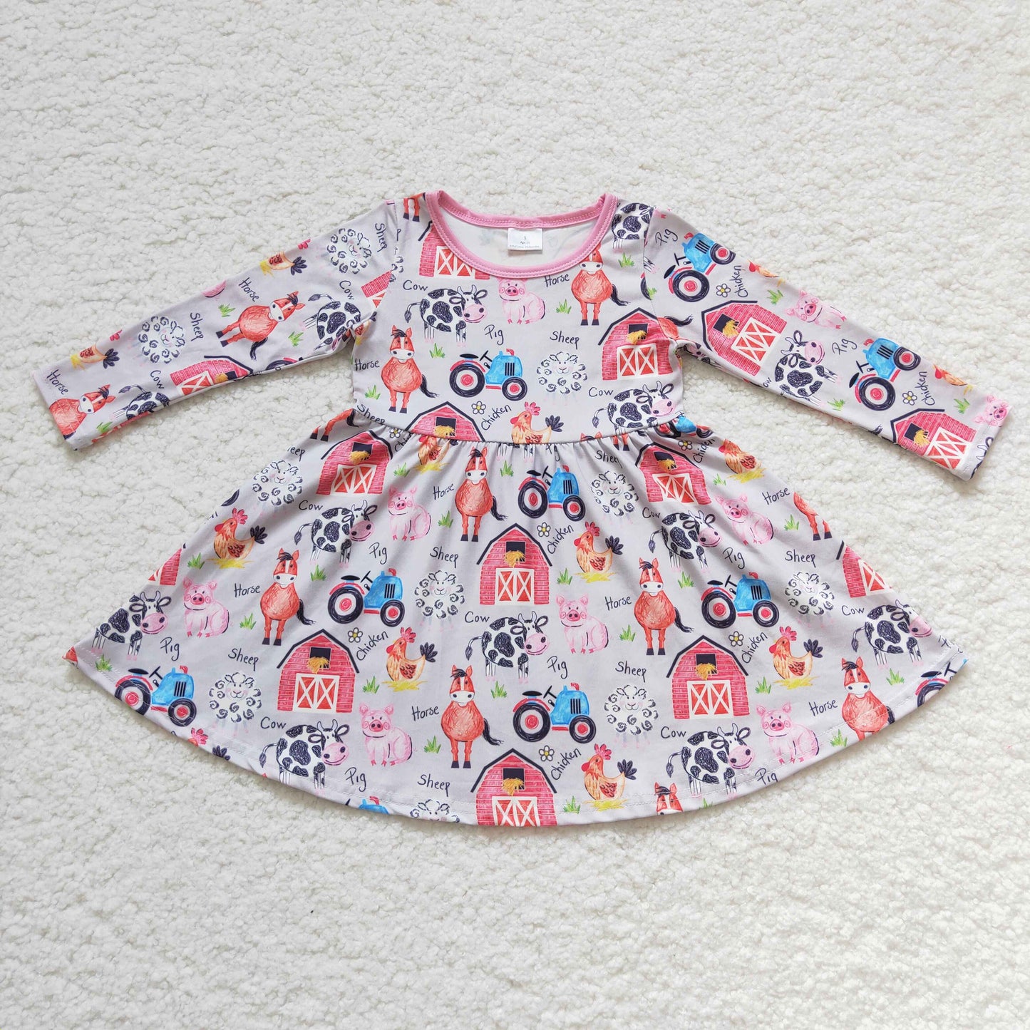 (Promotion)Girls farm design dress GLD0151