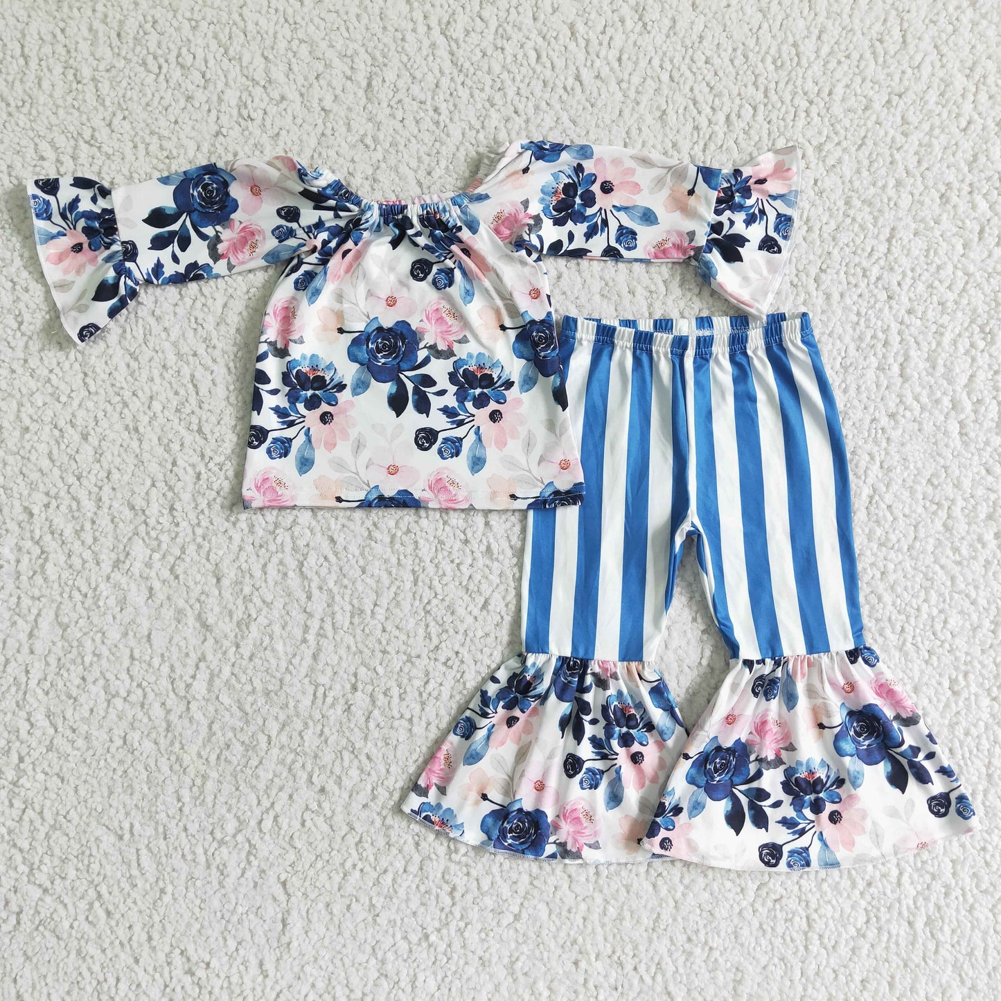 (Promotion)Long sleeve bell bottom pants outfits GLP0004