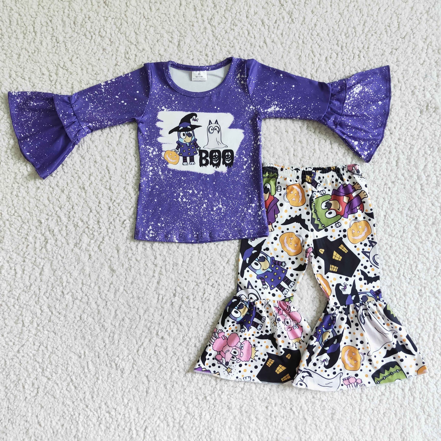 Girls cartoon dog Halloween outfits GLP0007
