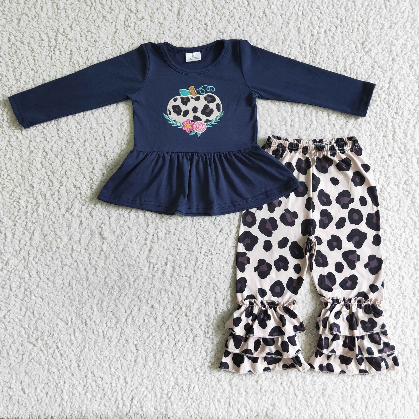 Girls fall pumpkin outfits GLP0037