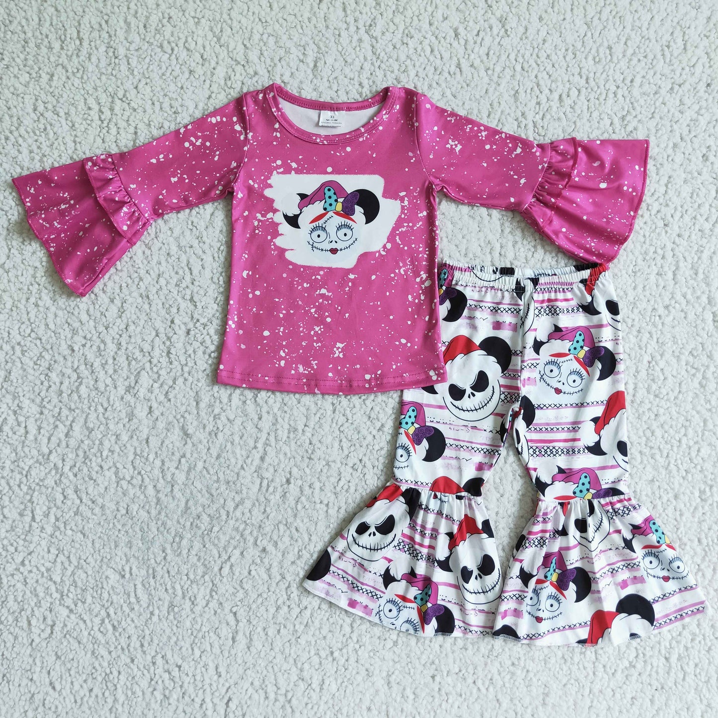 (Promotion)GLP0052 Hot Pink Movie Character Girls Hallowmas Outfits