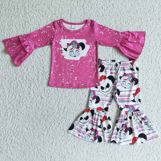 (Promotion)GLP0052 Hot Pink Movie Character Girls Hallowmas Outfits
