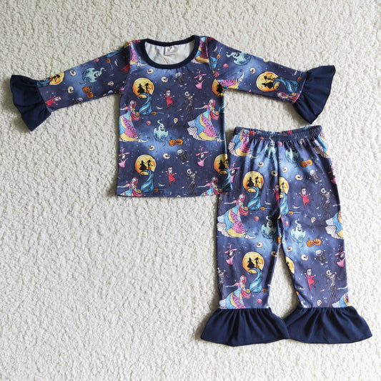 (Promotion)Girls Hallowmas Pajamas Set  GLP0073