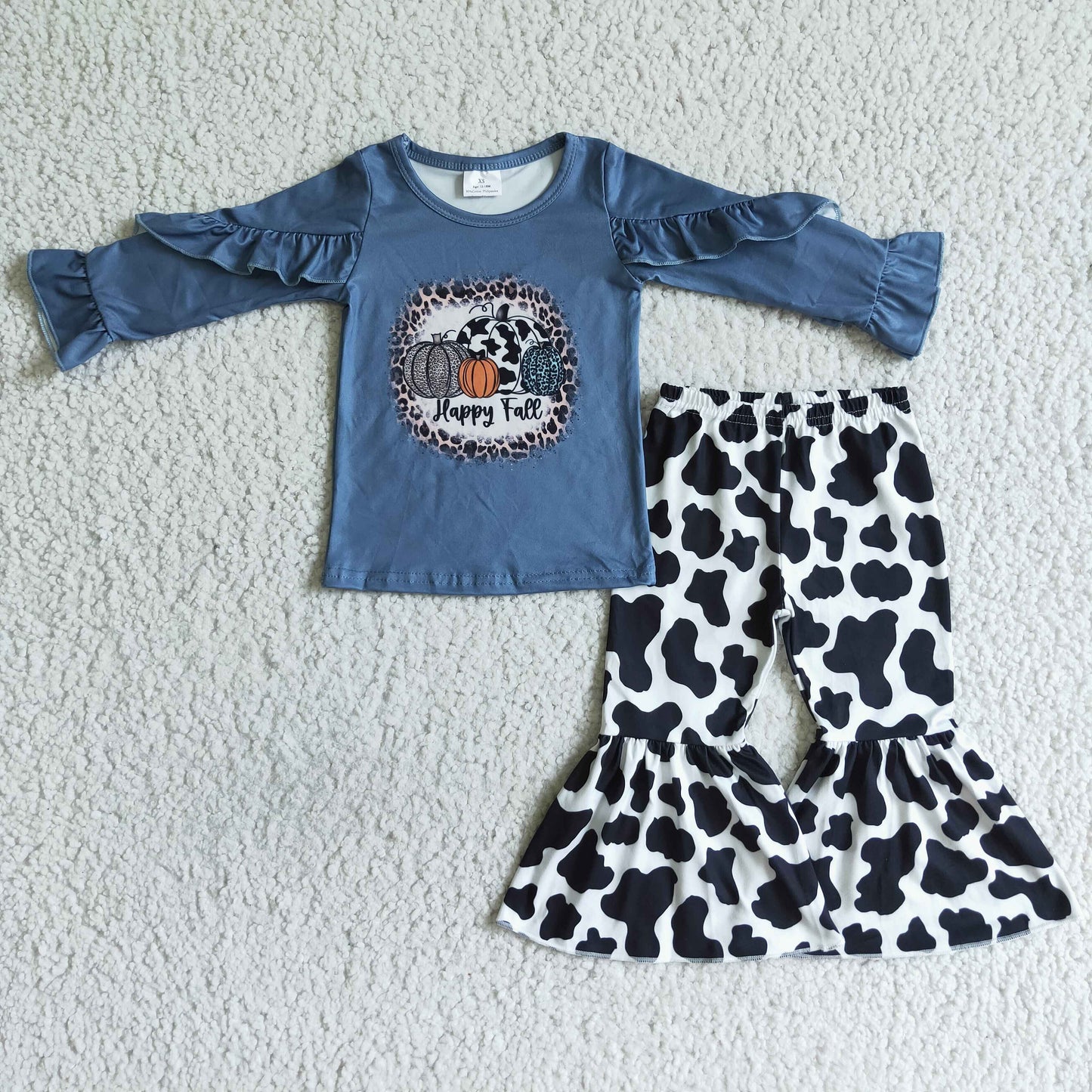 Girls fall pumpkin outfits GLP0090
