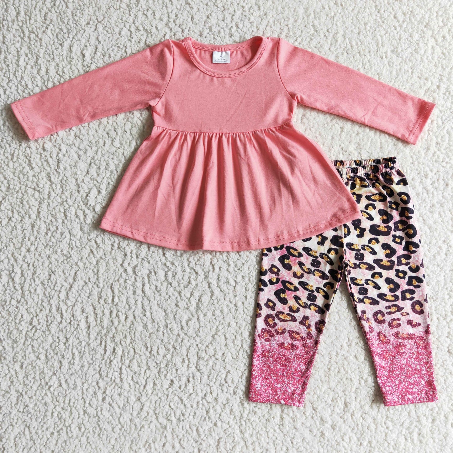 (Promotion)Long sleeve pink legging pants outfits          GLP0108