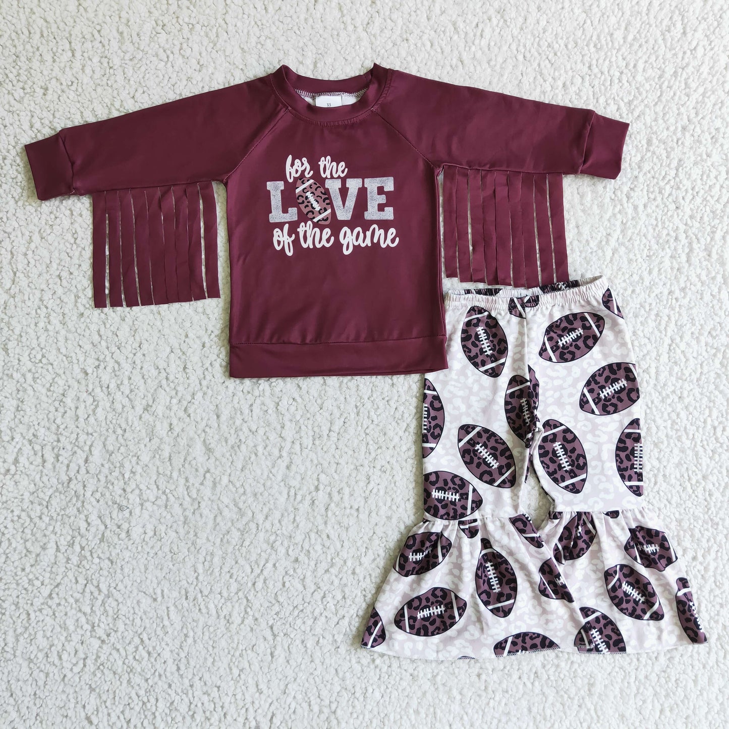 (Promotion)Girls long sleeve football outfit GLP0288
