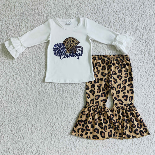 (Promotion)Girls football team leopard print outfits    GLP0316