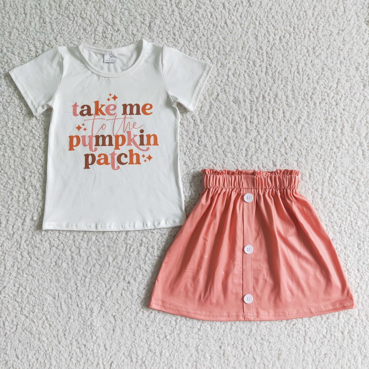 Girls pumpkin outfits GSD0109