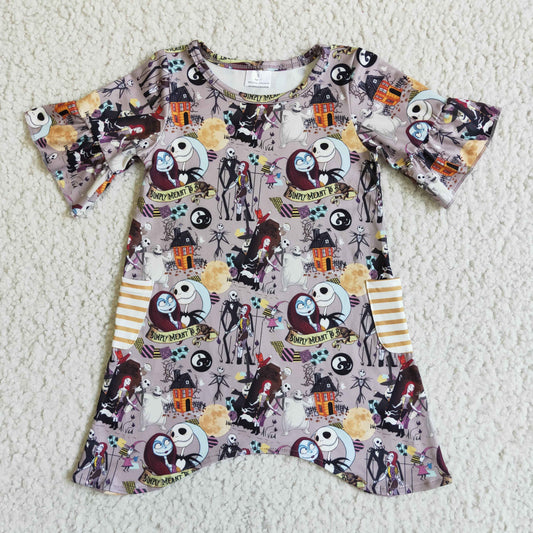 Short sleeve Halloween dress   GSD0111