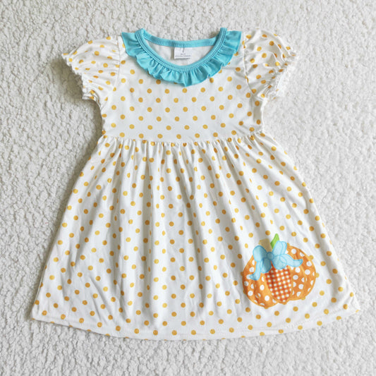 Girls pumpkin dress    GSD0116