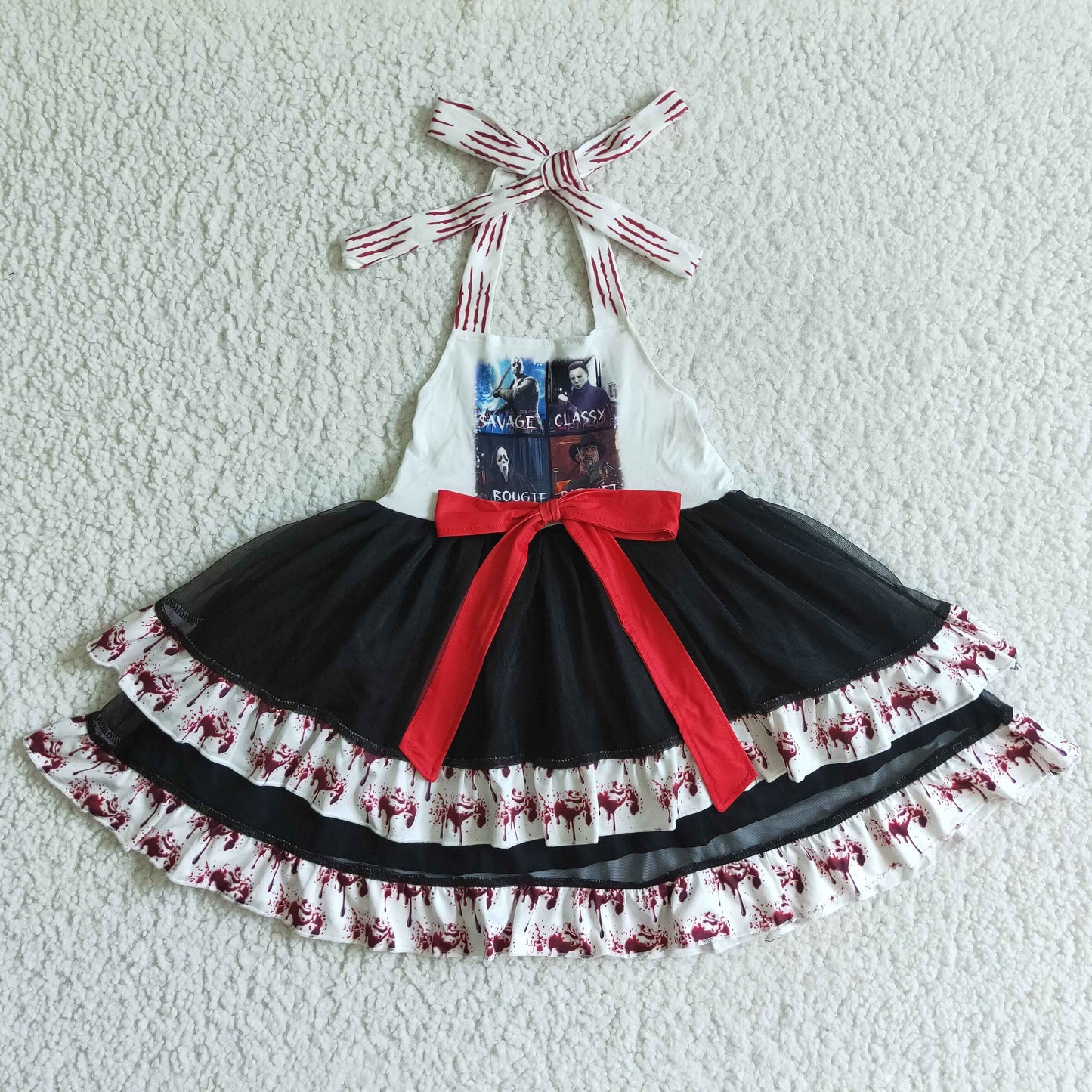 Girls Halloween tutu twirl dress GSD0136