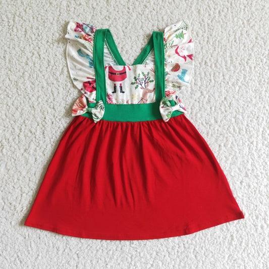 (Promotion)Girls Christmas dress      GSD0142