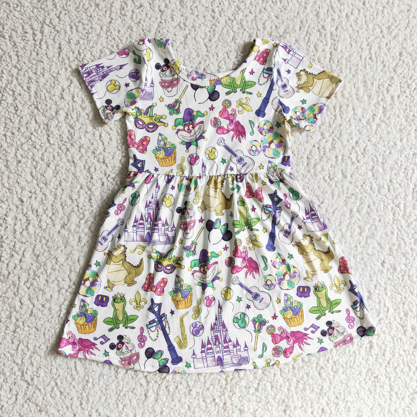 (Promotion)Girls Mardi Gras dress GSD0153